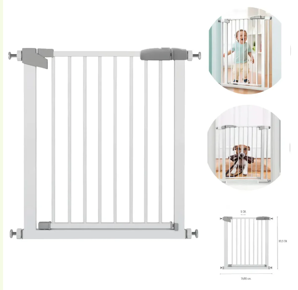 Pasitos Protegidos – Puerta de seguridad ajustable metálica para bebés